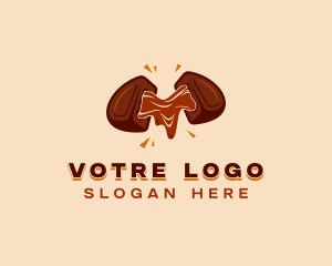 Snack - Chocolate Nougat logo design
