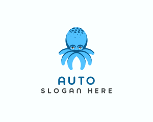 Squiggle - Ocean Octopus Seafood logo design