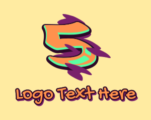 Graffiti Artist - Graffiti Art Number 5 logo design