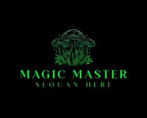 Magic Mushroom Fungi logo design