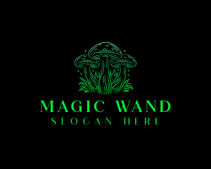 Magic Mushroom Fungi logo design