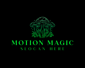 Magic Mushroom Fungi logo design