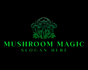 Mushroom - Magic Mushroom Fungi logo design