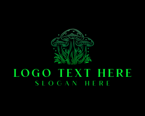 Magic Mushroom Fungi Logo