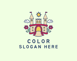Colorful - Sunny Flower Castle logo design