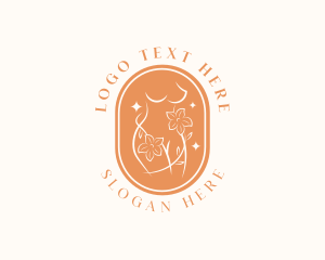 Massage - Organic Woman Body logo design