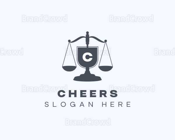 Legal Judiciary Scale Logo