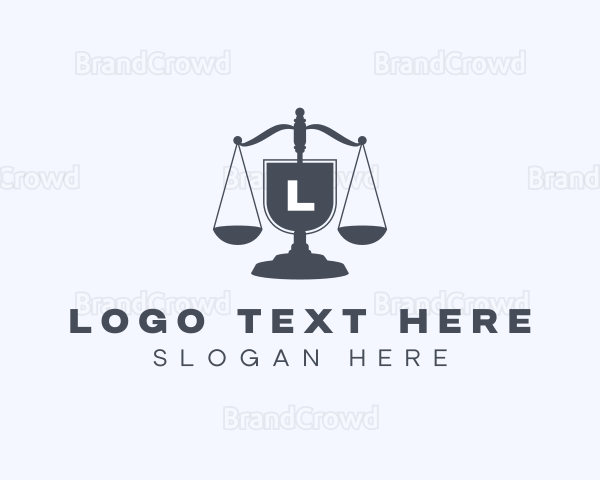 Legal Judiciary Scale Logo