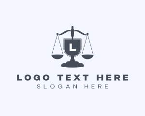 Constitution - Legal Judiciary Scale logo design