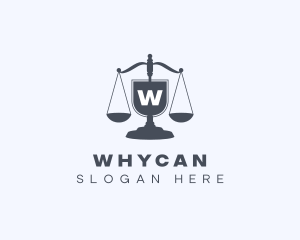 Legal Judiciary Scale  Logo