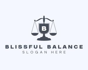 Legal Judiciary Scale  logo design