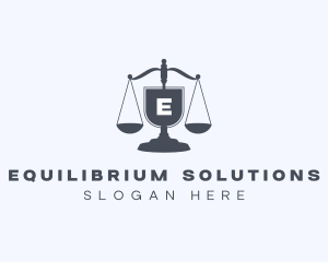 Balance - Legal Judiciary Scale logo design