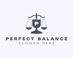 Legal Judiciary Scale  logo design