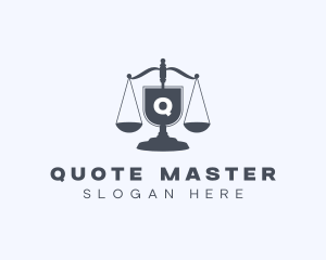 Legal Judiciary Scale  logo design