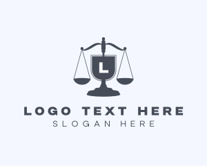 Prosecutor - Legal Judiciary Scale logo design