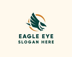 Airline Eagle Ring logo design