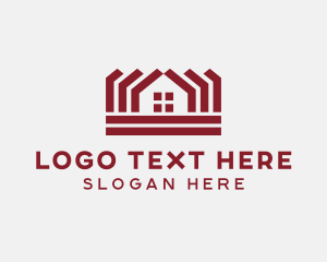 Leasing - Roofing Property Builder logo design