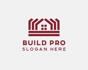 Roofing Property Builder logo design