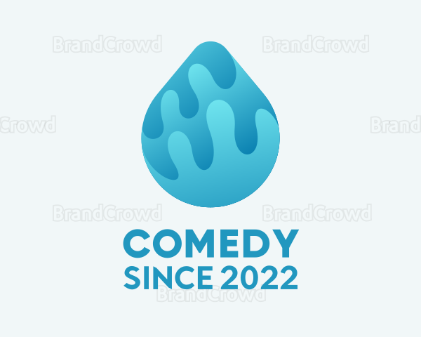 Plumbing Water Droplet Logo