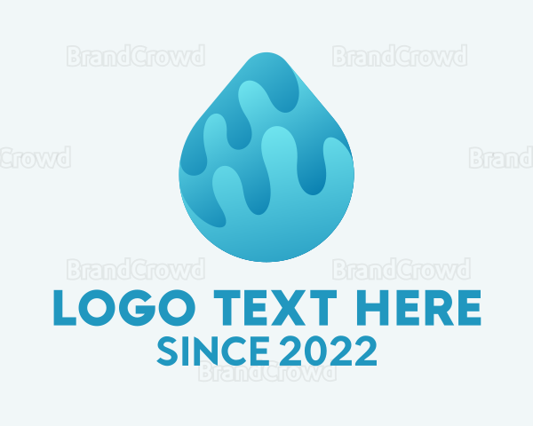 Plumbing Water Droplet Logo