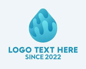 3d - Plumbing Water Droplet logo design