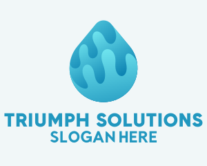 Plumbing Water Droplet  Logo