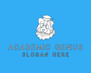 Professor - Pet Dog Graduate logo design