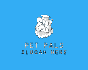 Pet Dog Graduate logo design