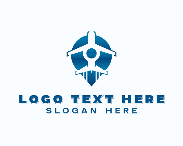 Forwarding - Airline Plane Location logo design