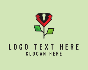 Lapel - Rose Men Tuxedo logo design