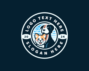 Mongrel - Animal Pet Dog Cat logo design