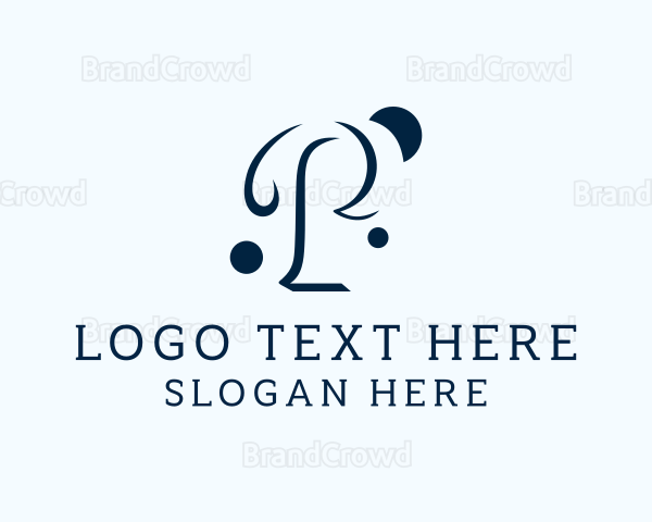 Elegant Bubble Cursive Logo