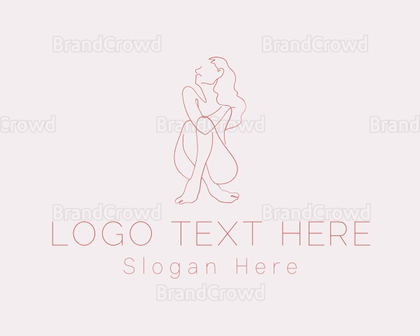 Sexy Nude Woman Logo