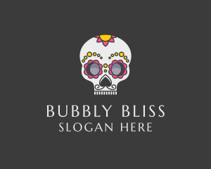 Festive Calavera Skull logo design