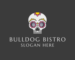 Festive Calavera Skull logo design