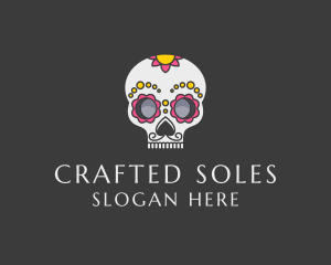 Festive Calavera Skull logo design