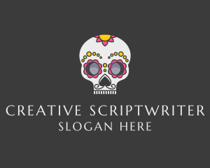 Festive Calavera Skull logo design