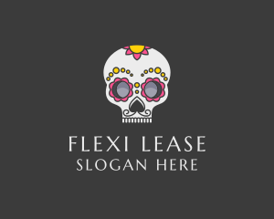 Festive Calavera Skull logo design