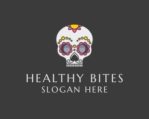 Festive Calavera Skull logo design