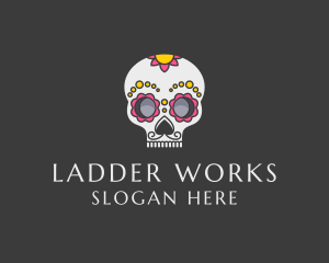 Festive Calavera Skull logo design