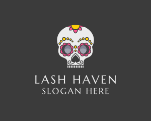 Festive Calavera Skull logo design