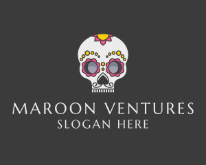 Festive Calavera Skull logo design