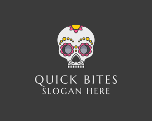 Festive Calavera Skull logo design