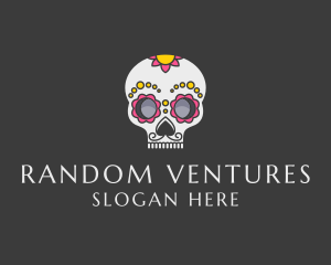 Festive Calavera Skull logo design