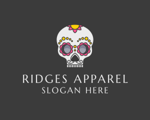 Festive Calavera Skull logo design