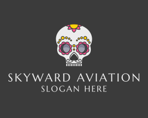 Festive Calavera Skull logo design