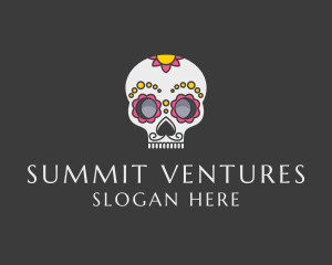 Festive Calavera Skull logo design