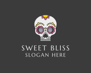 Festive Calavera Skull logo design