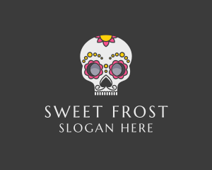 Festive Calavera Skull logo design