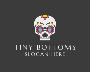 Festive Calavera Skull logo design